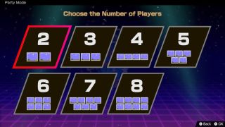 A screenshot showing how the player windows are laid out in multiplayer sessions in Nintendo World Championships: NES Edition