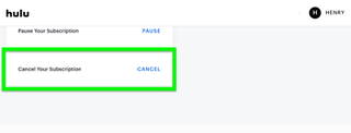how to cancel Hulu — scroll down to Cancel your subscription