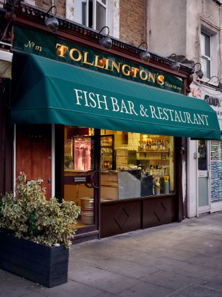 Exterior of Tollington’s, located in north London