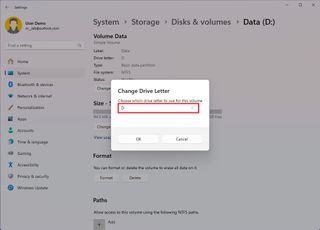 Disk volume add drive letter