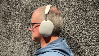 Side view of Sonos Ace headphones being worn