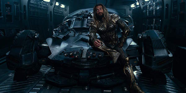 Jason Momoa as Aquaman in Justice League