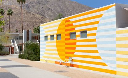 Commune Wall mural, at Ace Hotel &amp; Swim Club, Palm Springs, by Block Shop