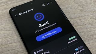Galaxy S20+ Device care settings