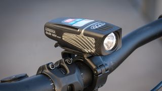 a photo of the Niterider 1200 OLED boost bike light