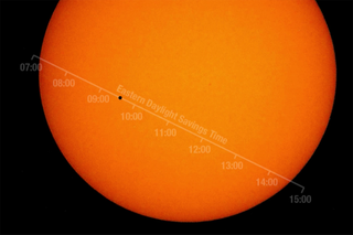 The timeline for the 2016 Mercury transit