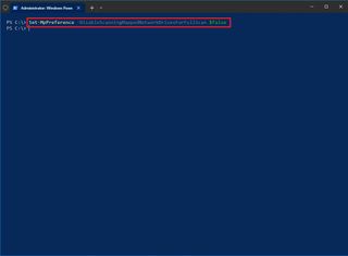 Enable Network Share virus scanning using Powershell