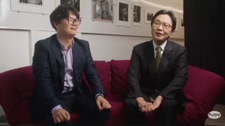 Pentax executives Genichiro Takaoka and Tomoki Tanaka, being interviewed by YouTube channel @PushingFilm