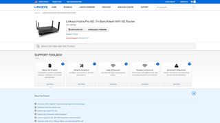 Linksys Hydra Pro 6E support