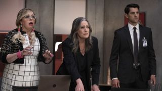 garcia and prentiss shocked on criminal minds: evolution.