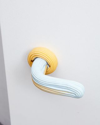 Squiggly door handle by James Shaw