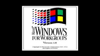 Windows 3.11 splash screen