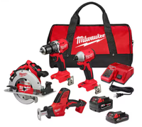 Milwaukee M18 cordless combo kit: was $479 now $399 at Home Depot