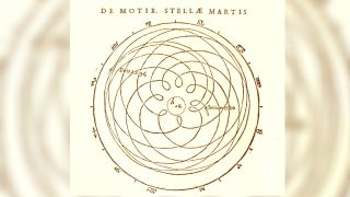 A diagram of the trajectory of Mars