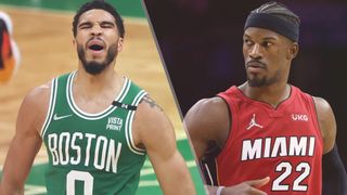 Jayson Tatum of Boston Celtics and Jimmy Butler of Miami Heat could both feature in the Celtics vs Heat live stream