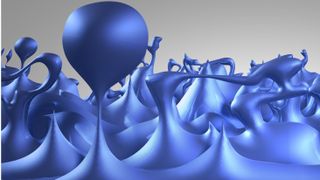 Artists impression of quantum foam