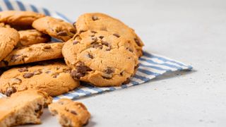 Cookies on a towel