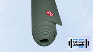 a photo of the Manduka PRO Lite Yoga mat with the TG fitness awards 2024 logo