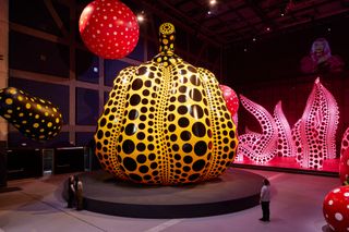 Yayoi Kusama inflatable pumpkin