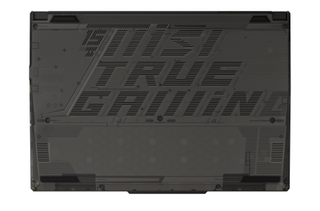 The bottom of the MSI Cyborg 15 vents are shaped such that they spell out "MSI True Gaming."