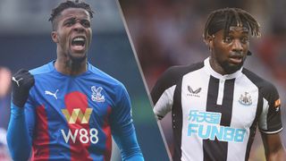 Wilfried Zaha of Crystal Palace and Allan Saint-Maximin of Newcastle United 