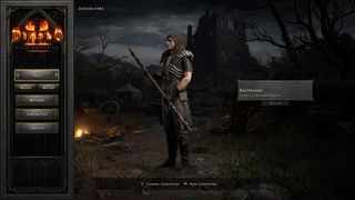 Diablo 2 Resurrected Necromancer Main Menu