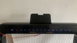 Image of the Mobvoi Home Treadmill display and dashboard