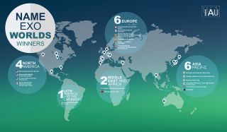 The winners of the IAU NameExoWorlds contest come from all over the world. This infographic provides a breakdown of the winters by country and region.