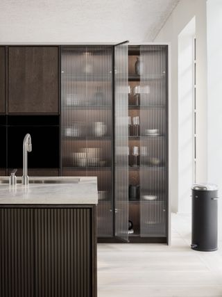 Vipp Kitchen island V2 in stone and oak