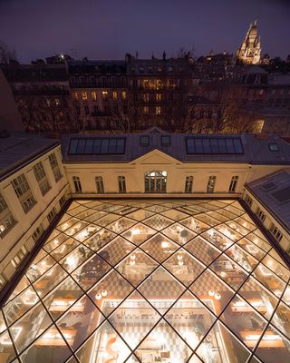 glass roof of WeWork - 37 Av. Trudaine - Paris