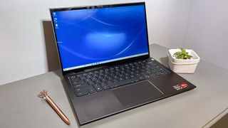 Dell Inspiron 14 2-in-1 open on desk