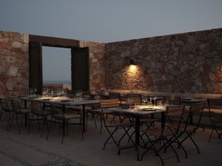 The restaurant at Gundari, Folegandros