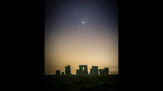 British astrophotographer Josh Dury took this image of comet C/2022 E3 above Stonehenge.
