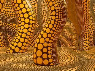 Yayoi Kusama spotty inflatables