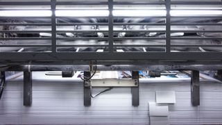 Large-format printer being used for industrial-volume printing