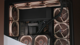 Noctua NF-A14x25 G2 fans on display