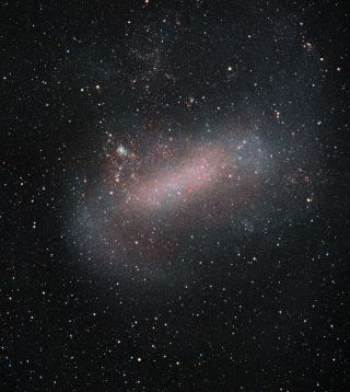 The Large Magellanic Cloud (LMC), one of the Milky Way&#039;s closest galactic neighbors, gets a close-up in this image from the European Southern Observatory&#039;s VISTA telescope at the Paranal Observatory in Chile. 