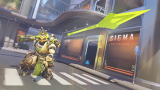 Orisa using her javelin in Overwatch 2.