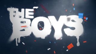 The Boys Season 4 logo with paper confetti