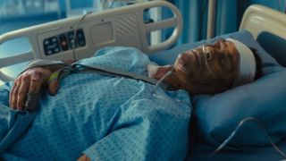John Cena unconcious in a hospital bed in The Suicide Squad