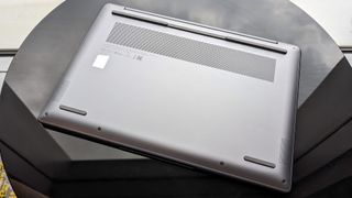 Lenovo Slim 7i 14 Gen 9 underside with rubber feet and grills