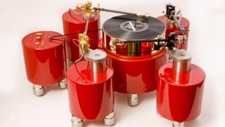 Davinci Audio Gabriel turntable in red