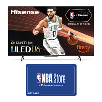 Hisense 50" U6HF Series ULED 4K Smart TV: was $499 now $339 @ Amazon
Price check: $349 and $50 gift card @ Best Buy