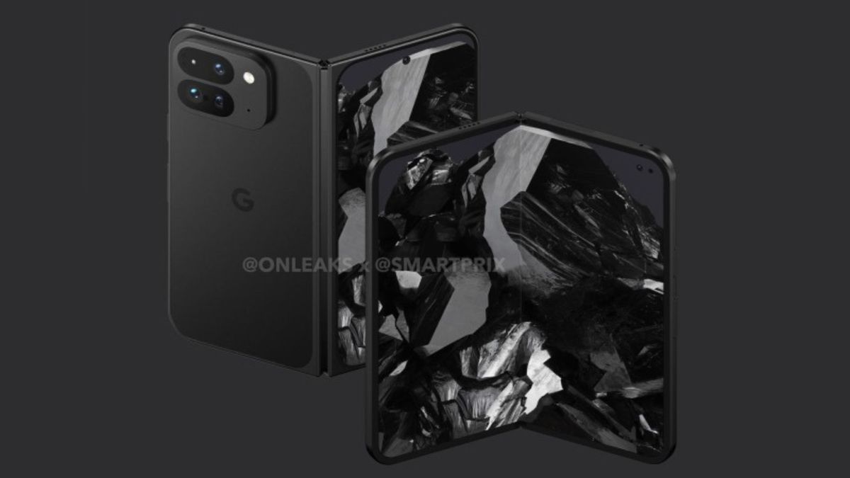 google pixel fold 2 render from smartprix and onleaks