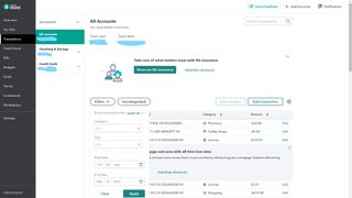 Intuit Mint screen capture