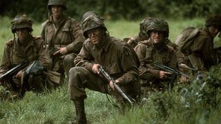 Damian Lewis as Major Richard &quot;Dick&quot; Winters in Band of Brothers on HBO