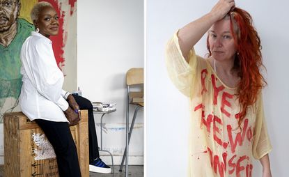 Turner Prize 2024 shortlisted artists, Claudette Johnson (left) and Delaine La Bas (right)