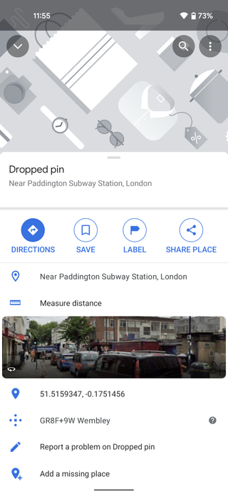 How to drop a pin in Google Maps