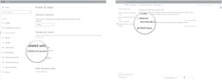 Click Additional power settings. Click a power plan.