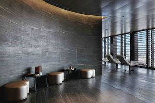 Communal space at Armani Hotel Milano